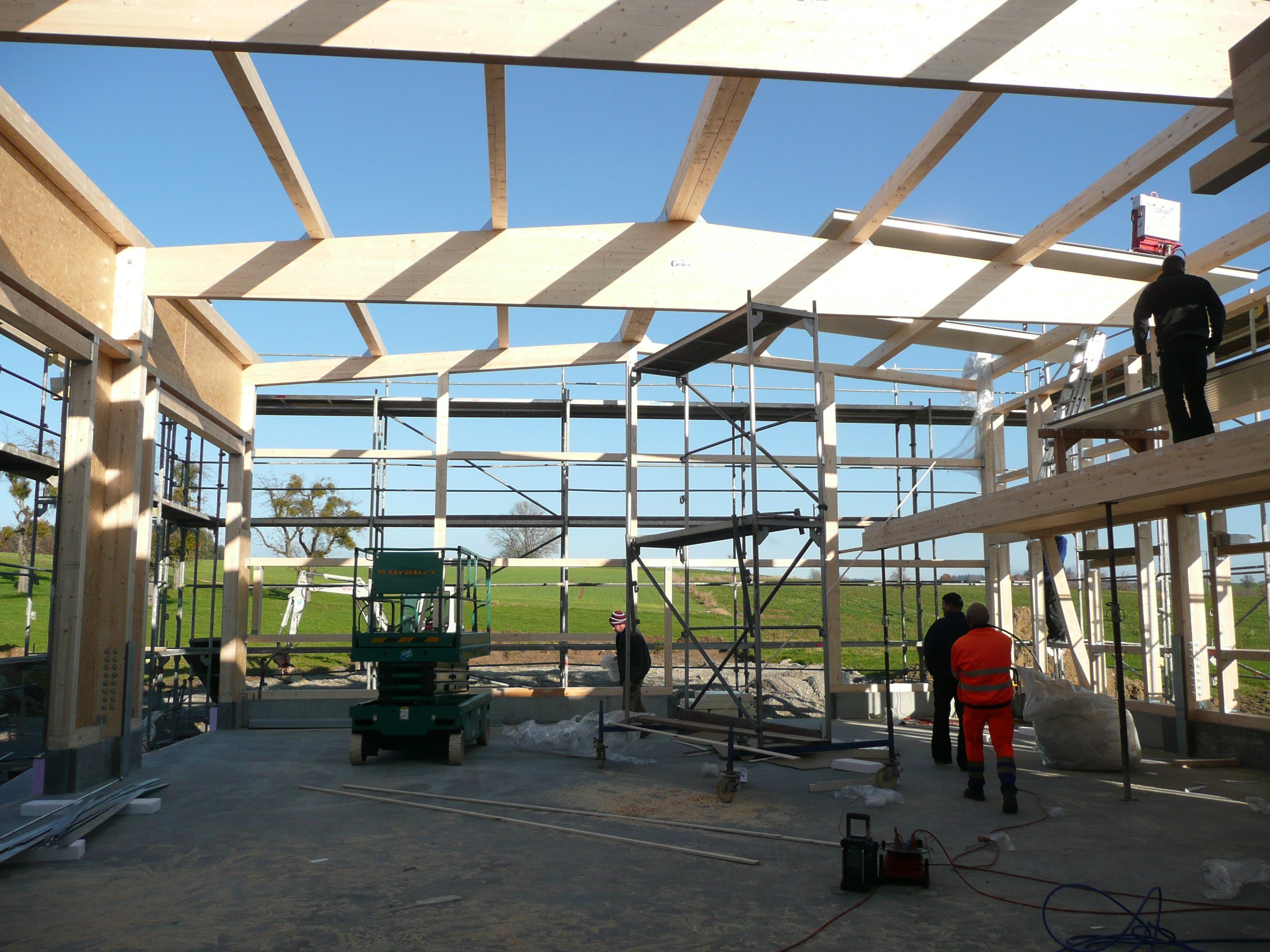  Errichtung der Fahrzeughalle 2012 